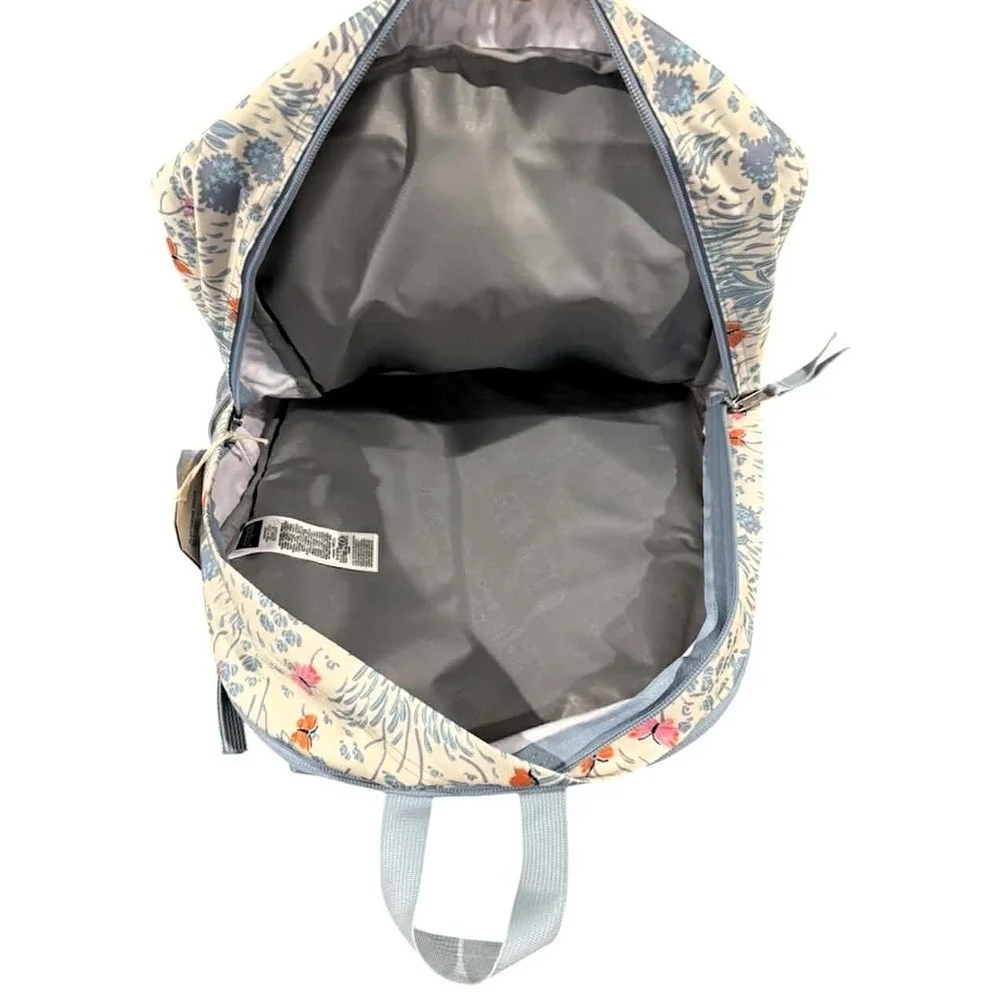 JanSport Big Student XL  17.5" Backpack Fluttering Fields (Floral Butterflies) - Picture 5 of 6